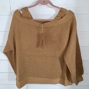 NWT- Women's Medium - cold shoulder  sweater